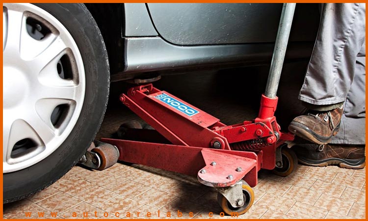How to lower a trolley jack